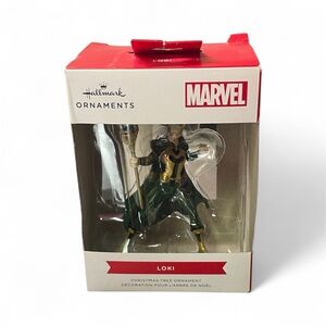Hallmark Marvel Loki Festive Ornament in Green and Gold